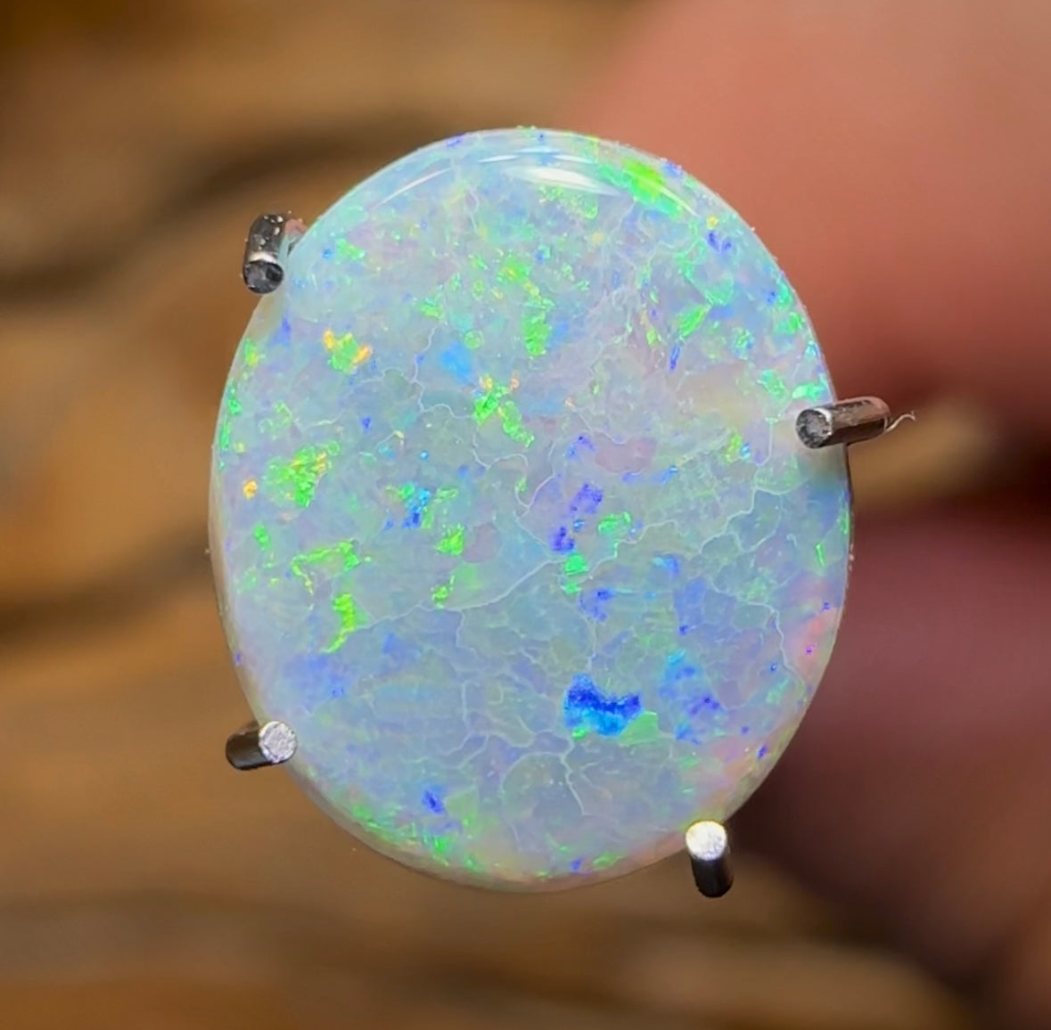 0.95cts - Australian Light Opal from Lightning Ridge - Opal Whisperers