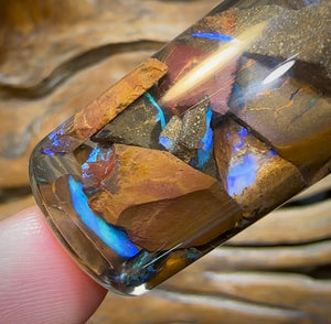 124.2cts - Vial of Boulder Opal Rough - Opal Whisperers