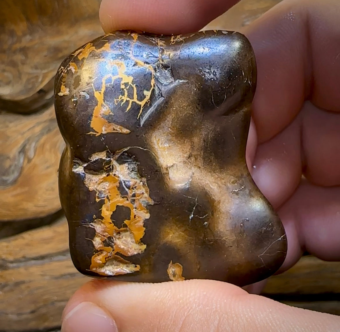 (Template) 226.6cts - Australian Boulder Opal Rub. Bubble Band - Opal Whisperers