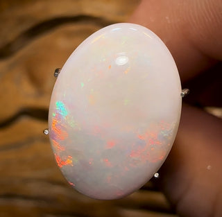 7,3 carats – Opale blanche d'Australie du Sud, prix abordable pour une grosse pierre