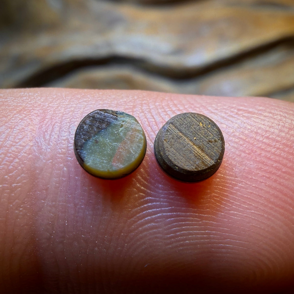 Wild Card! 0.65cts - Australian Boulder Opal Doublet Pair