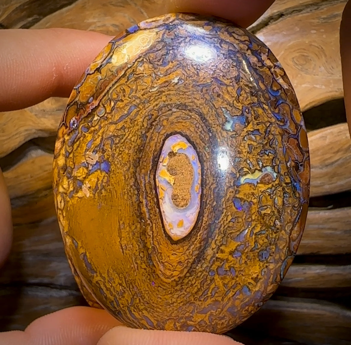 282.9cts - Tribal Queensland Boulder Opal Pair. Partial Crystal Centre’s!