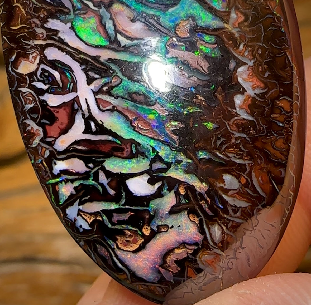 86cts - “Deep Forrest”Top Tribal Queensland Boulder Opal Art of Opal Canfidate