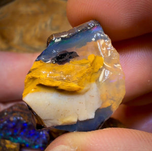 🔒183,2 ct – 6x Rohopal aus Yowah-Nuss. Australischer Boulder-Opal.