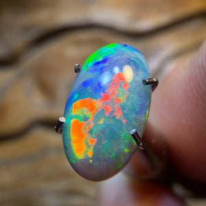 1.25cts - Lightning Ridge Black Crystal Opal