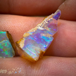 16.8cts - 4x Australian Yowah Wood fossil Crystal Opal Rough Pieces. Highly Prized Material