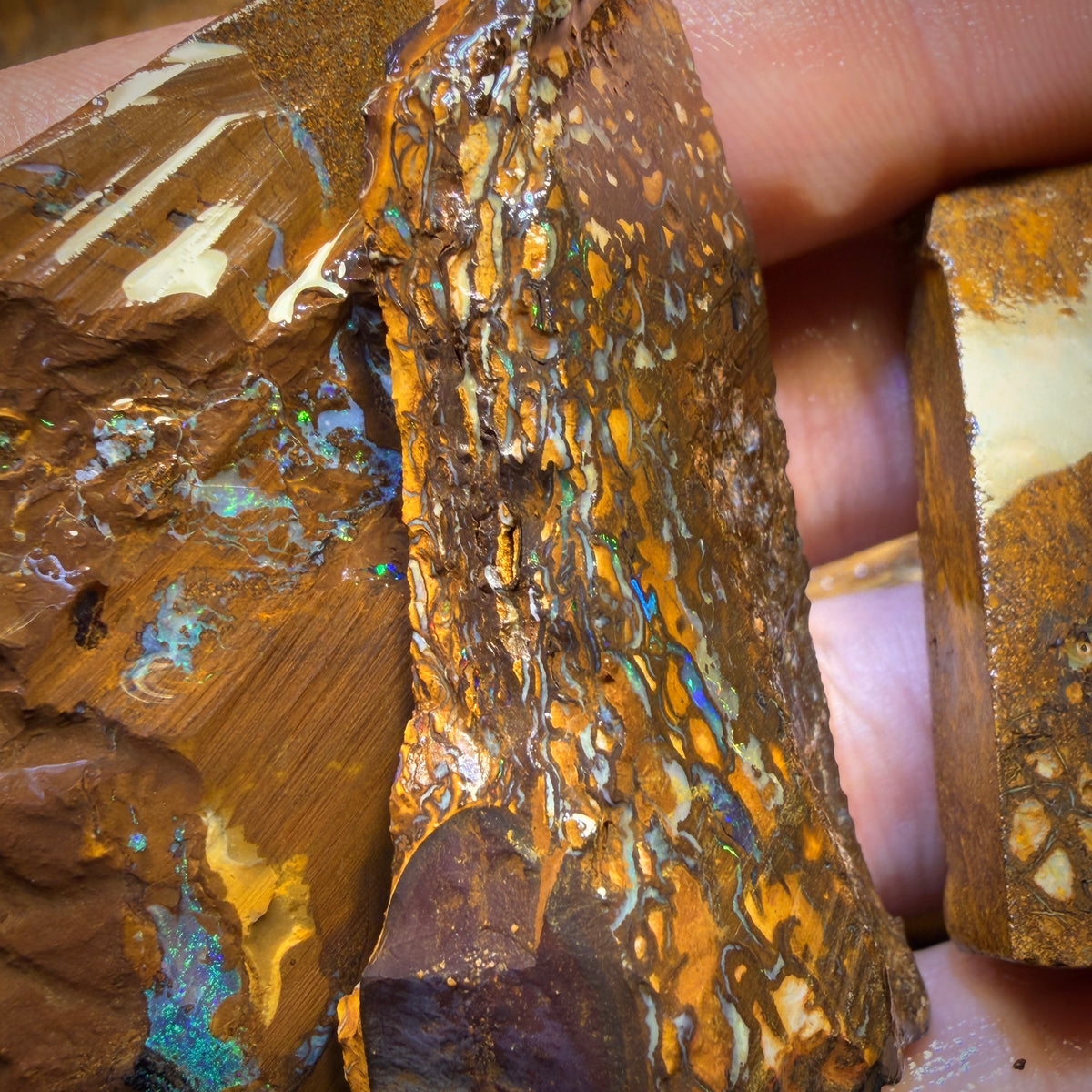 50% Off Card! 420.4cts - 3x Yowah Nut Rough Opal Parcel. Australian Opal