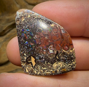 42.9cts - Yowah Nut Opal. Tribal Pattern Spot the Pictures, Bargain