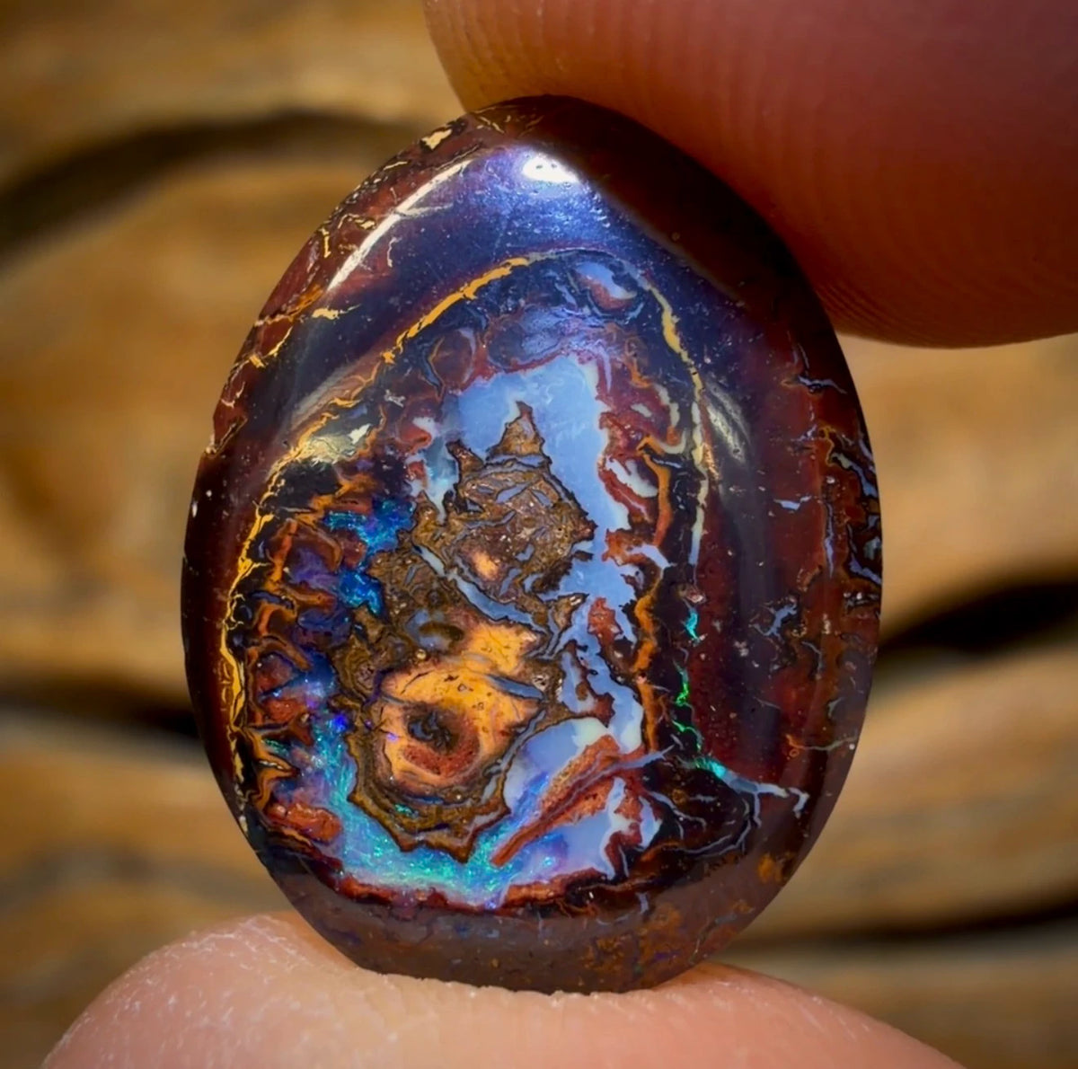 10.2cts - Yowah Nut Kernel Opal. Australian Boulder Opal