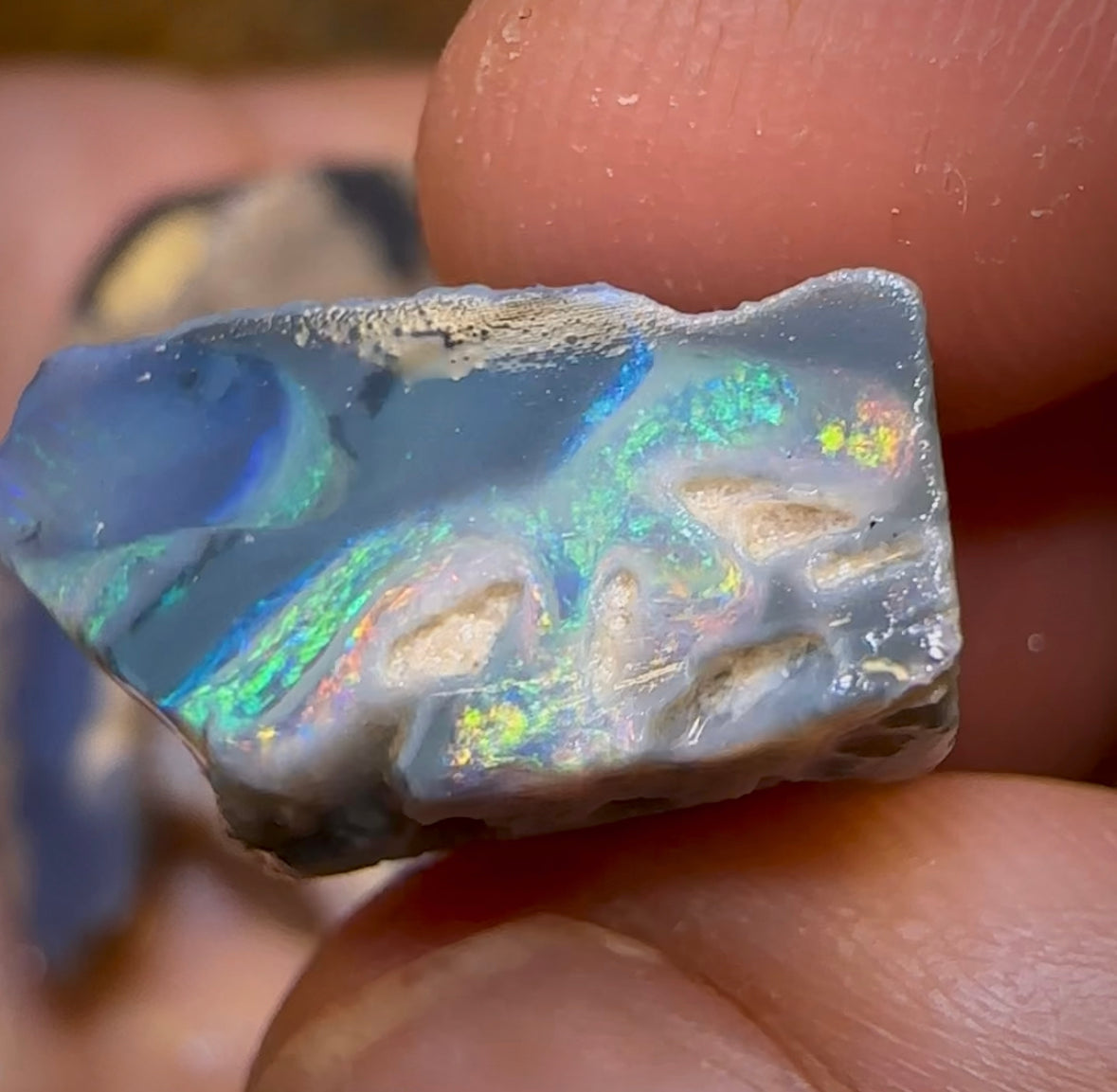 175.7cts - 8x Lightning Ridge Dark and Black Opal Rough Parcel Quality Cutting / Carving Material - Opal Whisperers