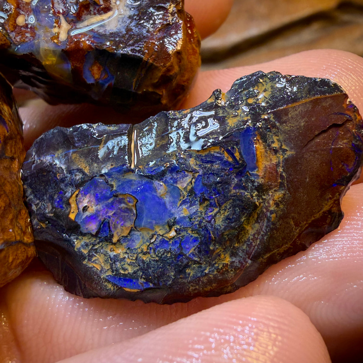 TGIF 160.2cts - 3x Yowah Nut Opal Rough Parcel. Australian Boulder Opal