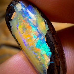 14.7cts - Rare Suspended Yowah Nut Crystal Centre Opal