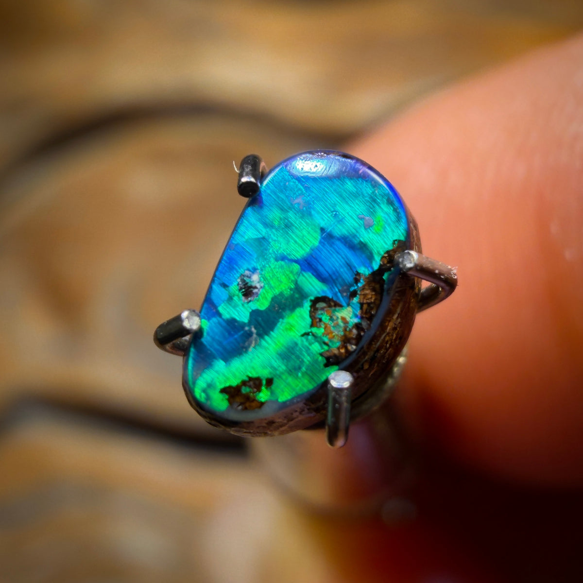 🔨 AUCTION 🔨 0.55cts - Australian Boulder Seam Opal from Queensland