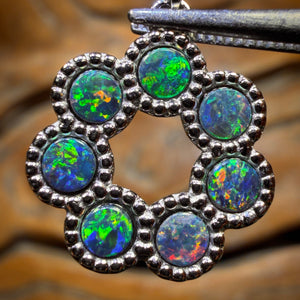 🔨 AUCTION 🔨 Sterling Silver - Queensland Boulder Opal Doublet Pendant
