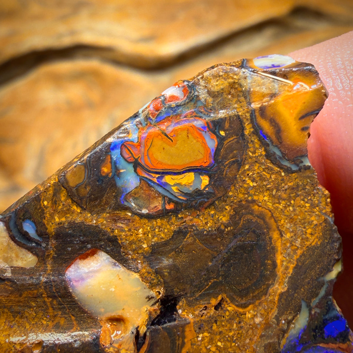 196.7cts - Yowah Nut Conglomerate Rough Piece. Featured On ‘OUTBACK OPAL HUNTERS’!!
