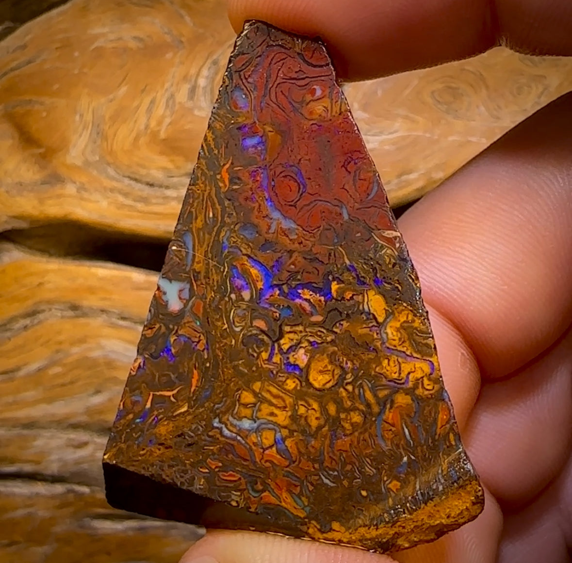 125.4cts -Tribal Split 2 Yowah Nut Opal Rough Piece. Australian Opal