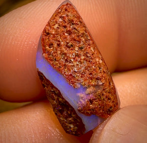Half Price Card! 9.9cts - Boulder Pipe Opal Rub. Australian Opal