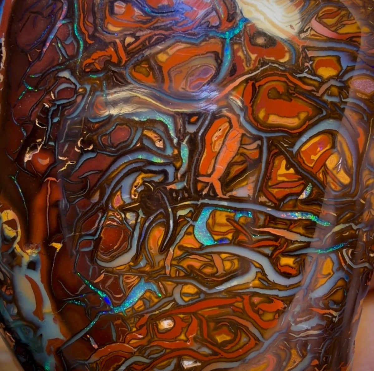 341.8cts - Large Koroit Tribal Australian Boulder Opal. Polished Specimen