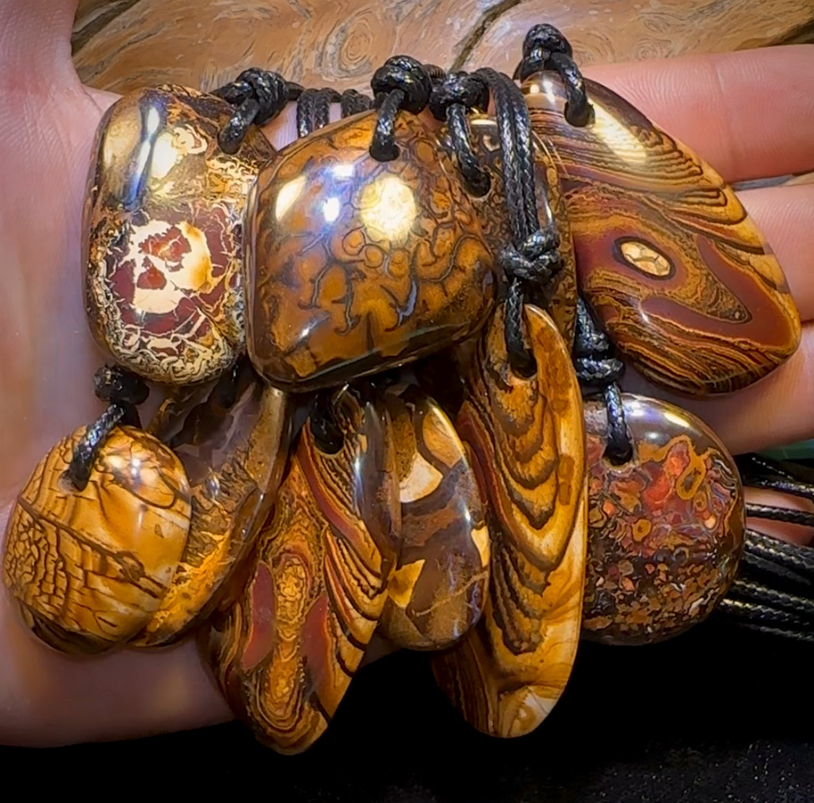 🔒10x Drilled Boulder Opals. Bulk Wholesale Dealers Parcel BARGAIN