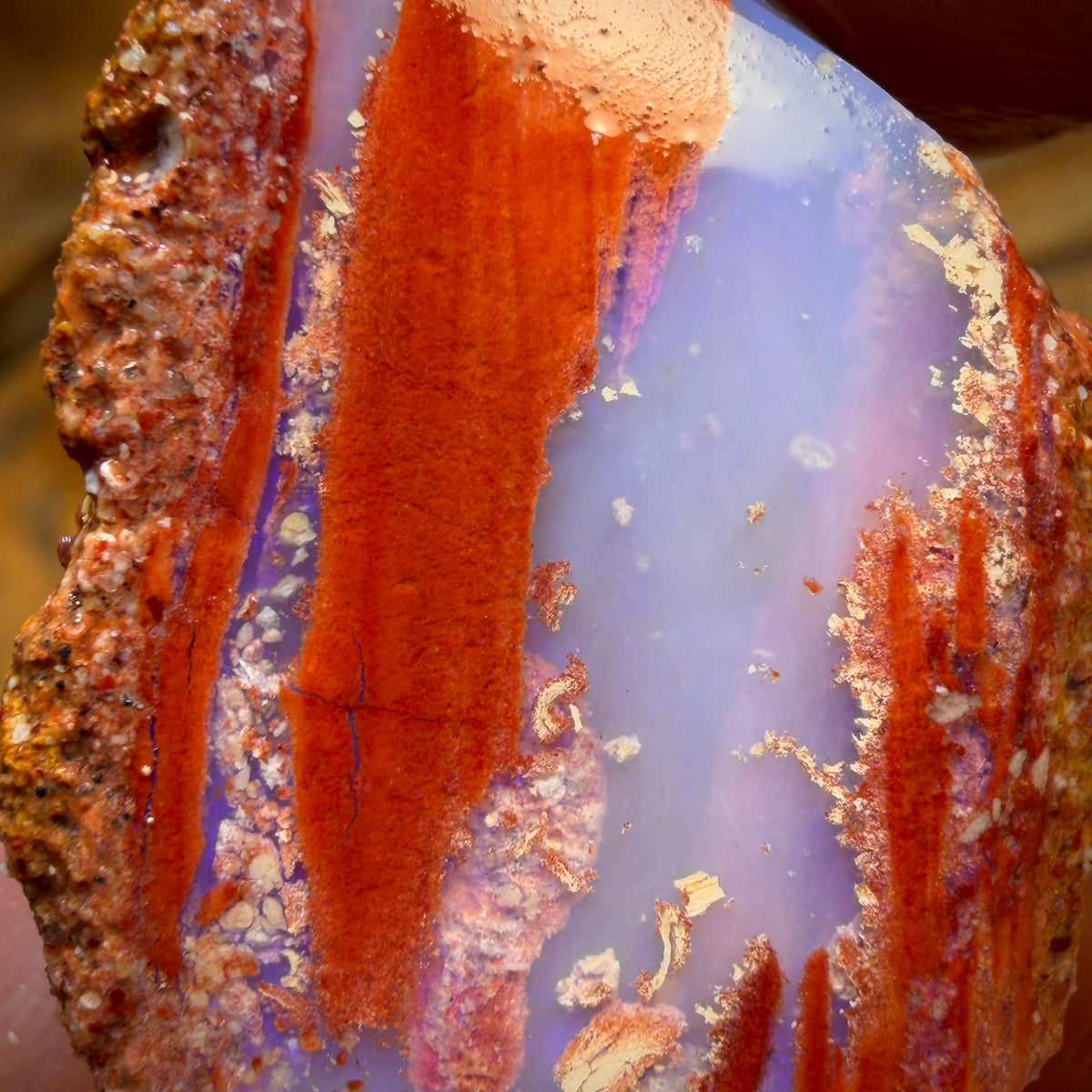 30.9cts - Boulder Pipe Opal Rough Piece. Australian Opal