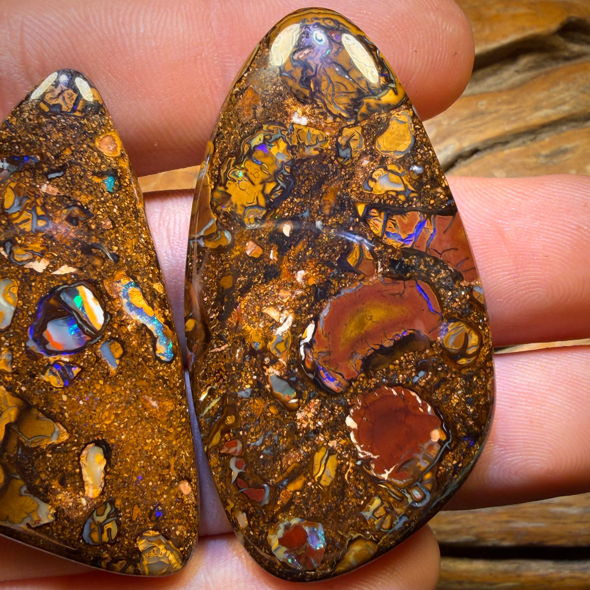 WILDCARD! 152.6cts - Large Tribal Queensland Boulder Opal Pair. Yowah Nut Conglomerate