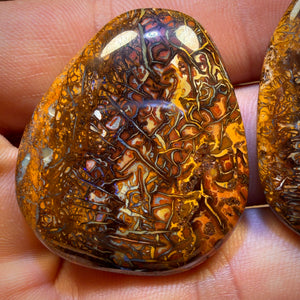LATE CARD! 141.8cts - Tribal Queensland Boulder Opal Pair