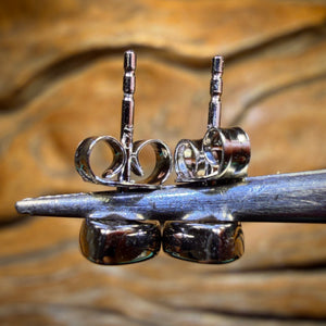WILDCARD! Sterling Silver - Australian Boulder Opal Doublet Stud Earrings