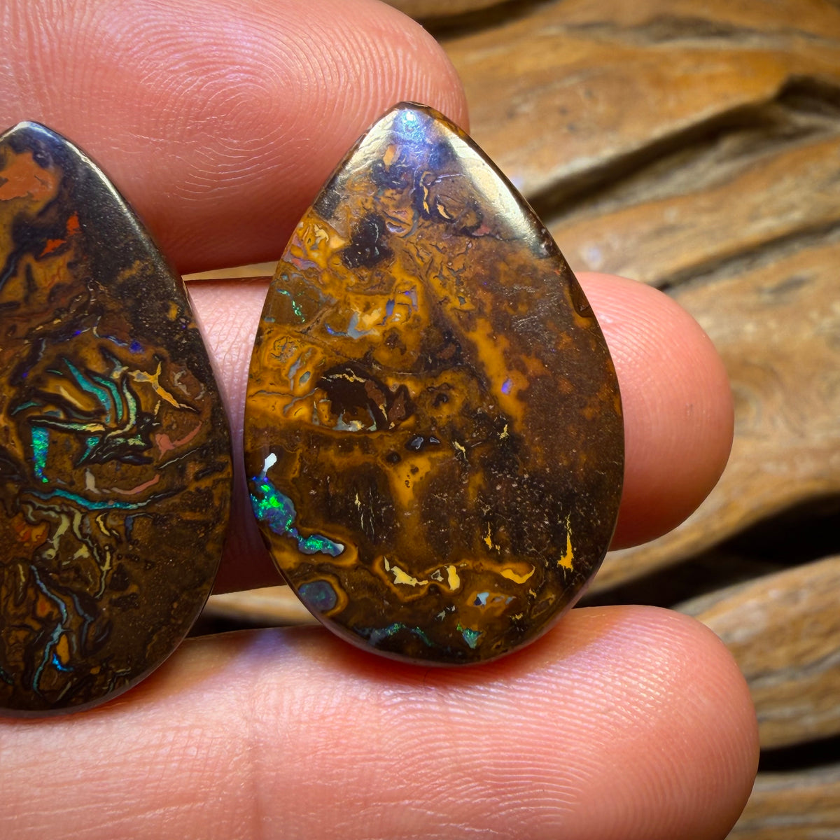 Wildcard! 97.6cts - 3x Australian Tribal Boulder Opal’s. Wholesale Parcel