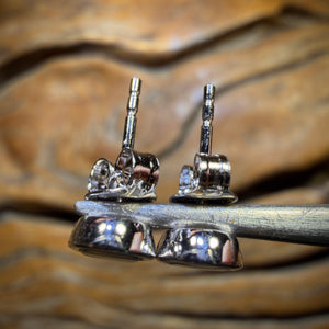 Sterling Silver - Australian Boulder Opal Doublet Stud Earrings
