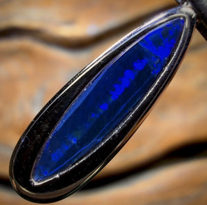 Sterling Silver - Queensland Boulder Opal Doublet Pendant
