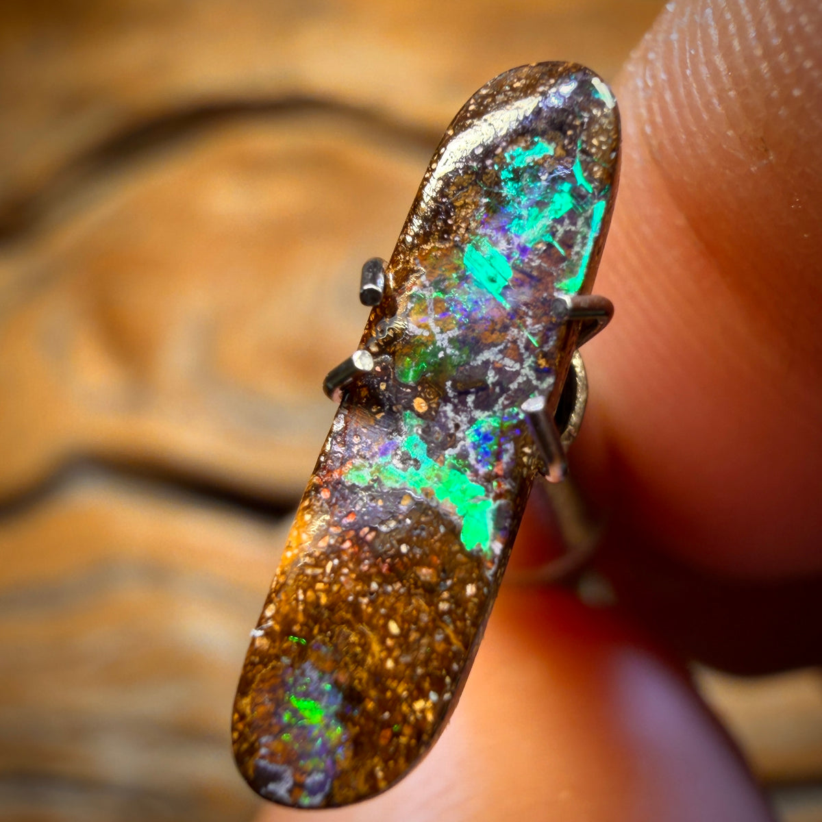 1.4cts - Queensland Boulder Seam Opal. Australian Opal Bargain