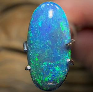 1.35cts - Solid Lightning Ridge Black Opal - Opal Whisperers