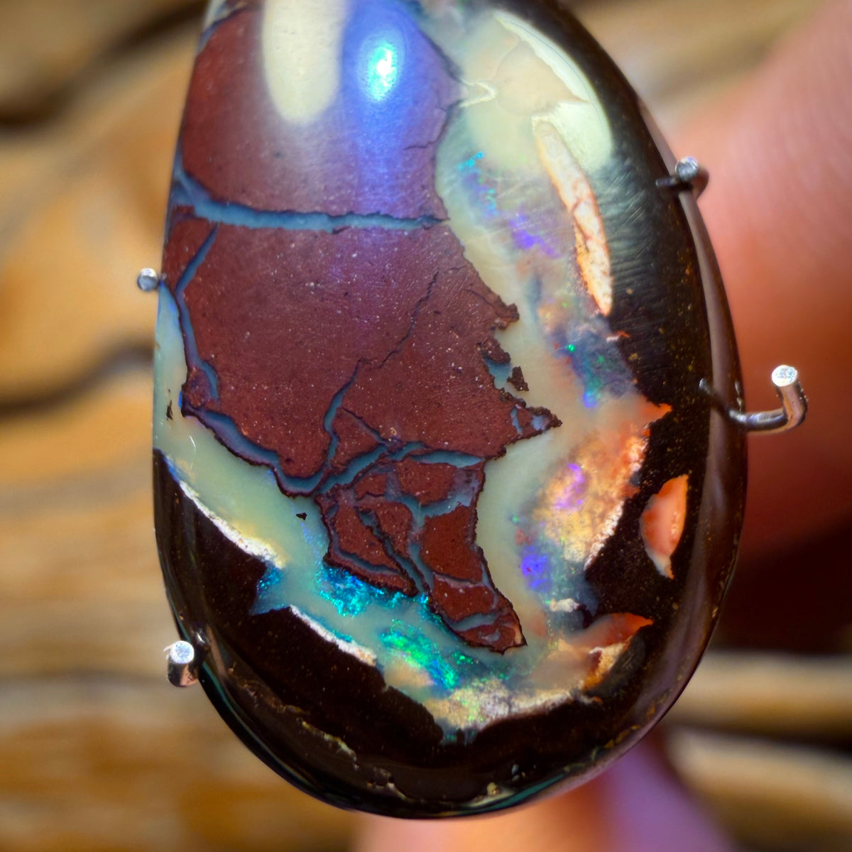 9.6cts - Yowah Nut Kernel Opal. Australian Boulder Opal