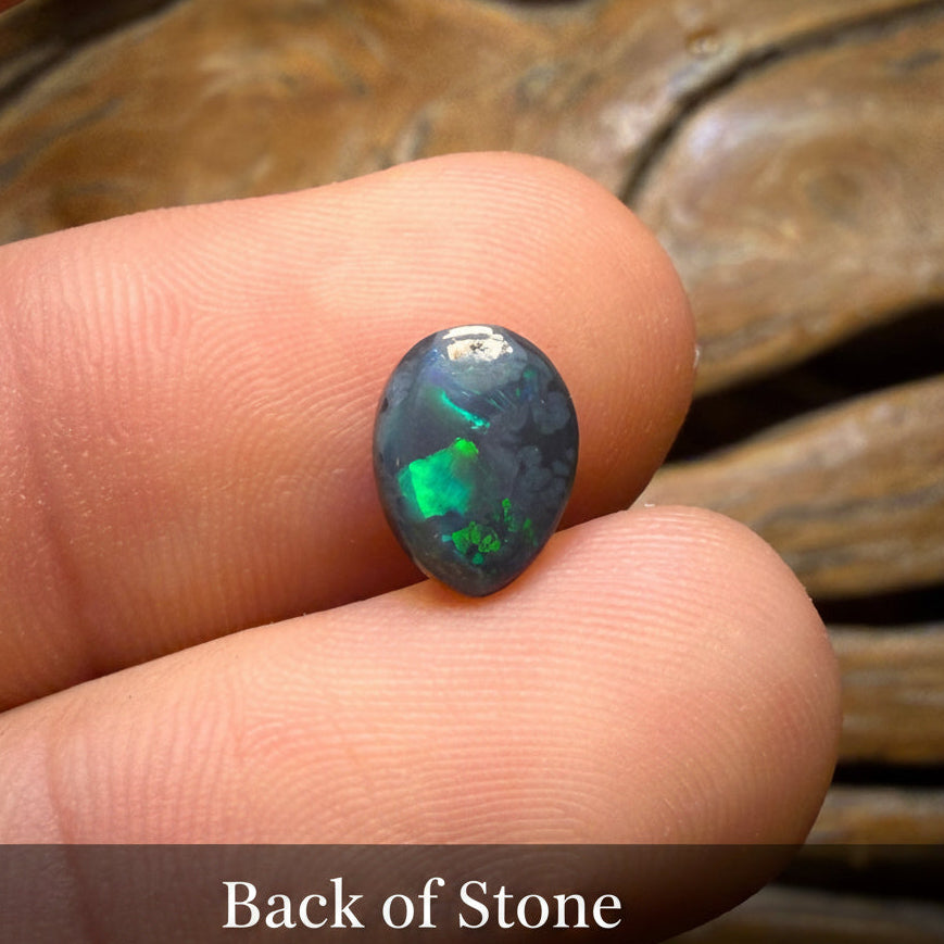 “Set in Stone” - Private Collector Investment - 2.3cts Gem Lightning Ridge Black Opal