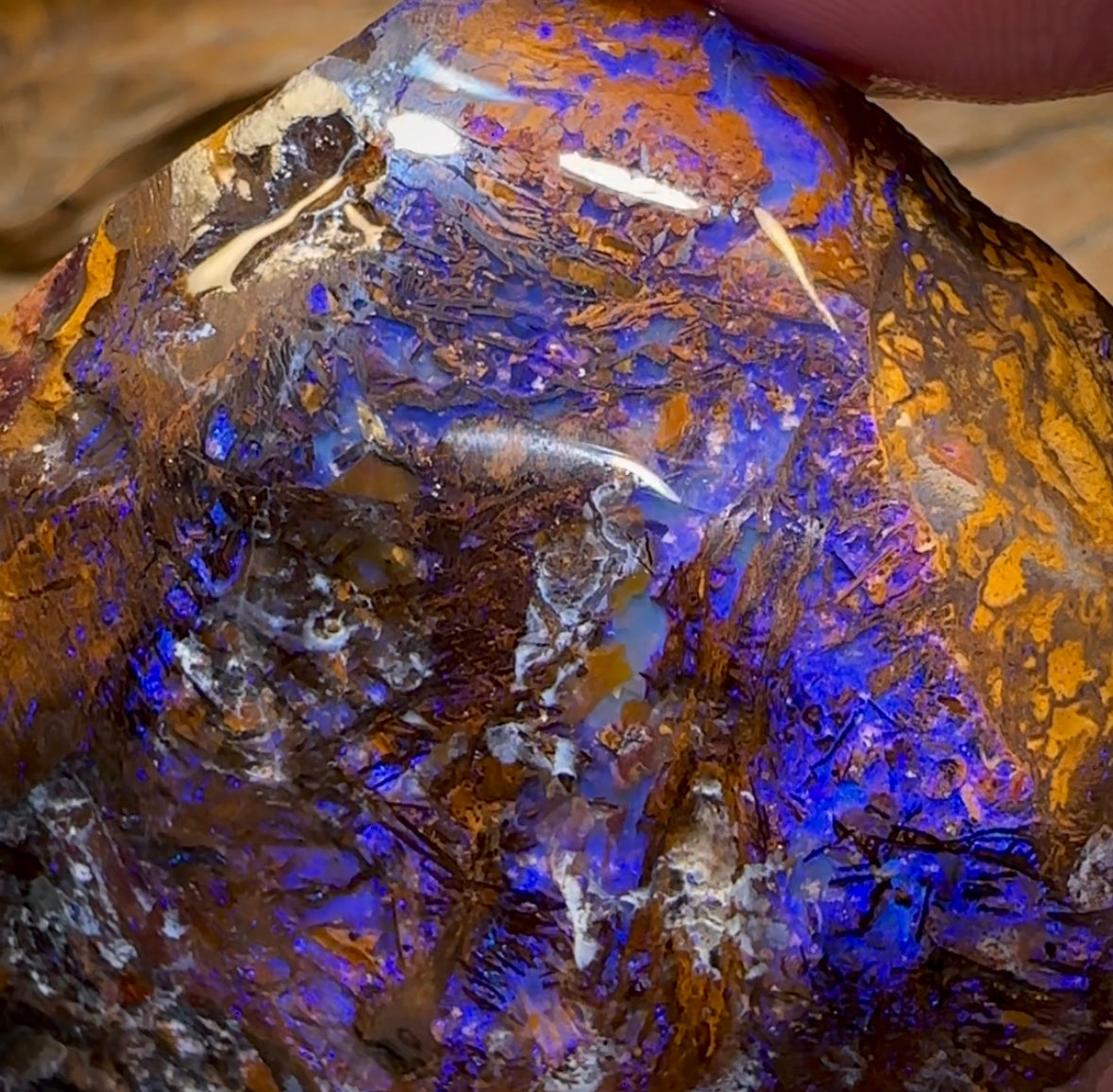 513.3cts - Large Yowah Boulder Opal Rough Preform - Opal Whisperers