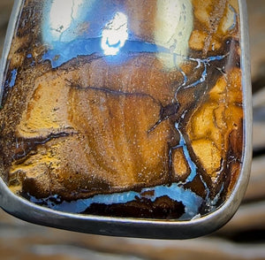 Sterling Silver - Queensland Boulder Opal UNISEX Pendant