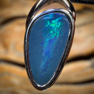 🔨 AUCTION 🔨 Sterling Silver - Queensland Boulder Opal Doublet Pendant