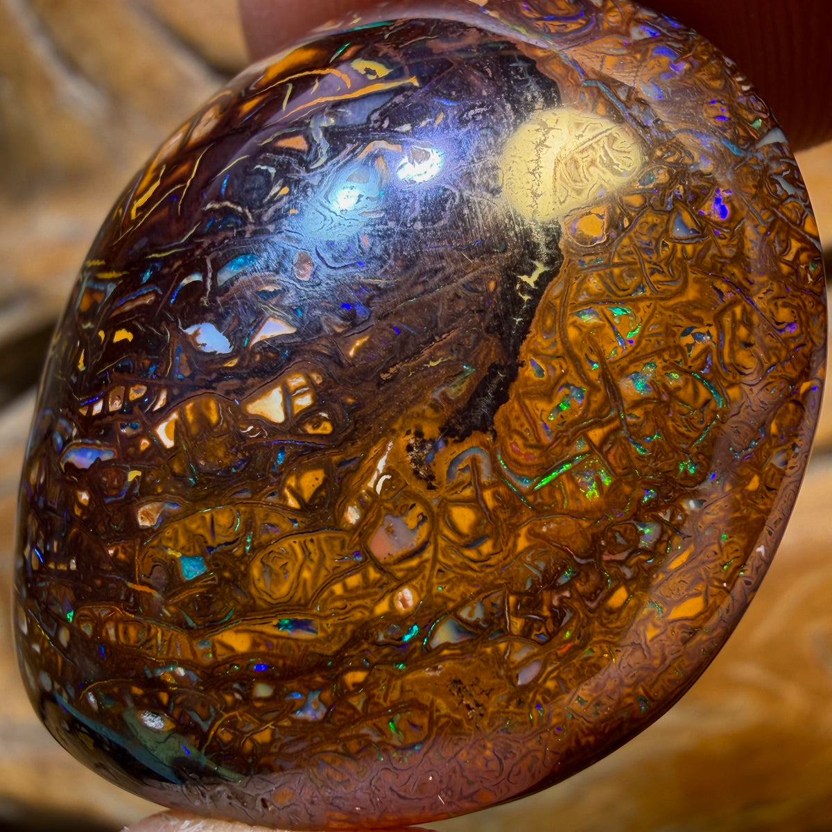 Aren’t you glad you waited till the end Card! 107.6cts - Tribal Yowah Nut Opal. Australian Opal