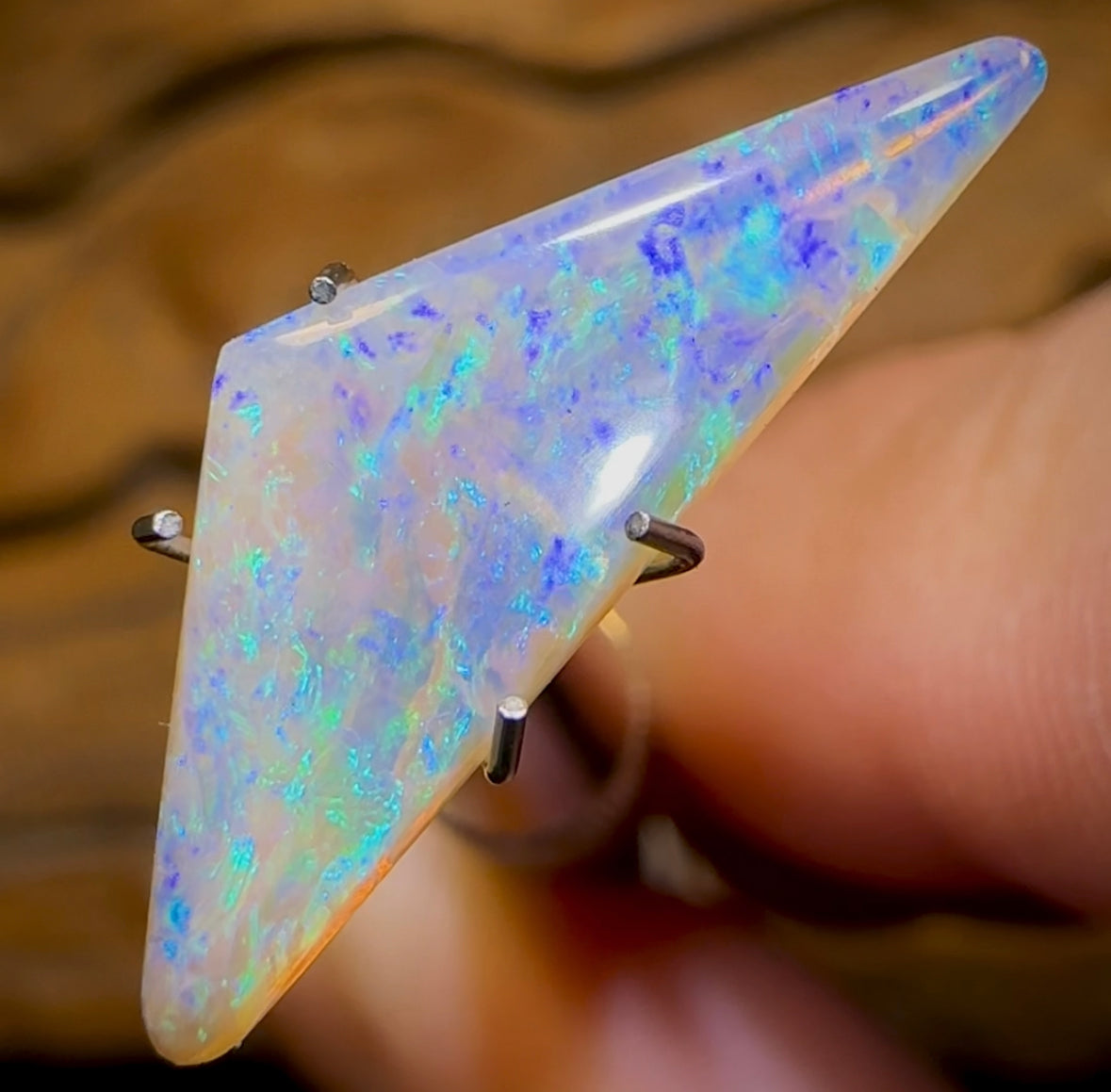 2.35cts - Rare Mintabie Crystal Opal. Decades Old ISAACS CUT - Opal Whisperers