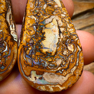 Bargain Card! 91.8cts - “Tribal Wonder” Queensland Boulder Opal Pair