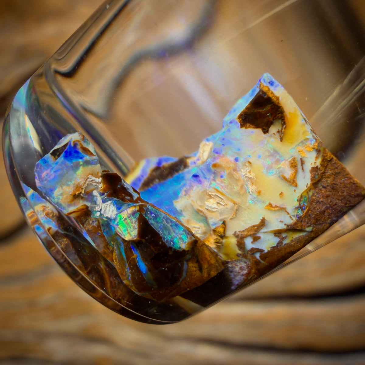 🔨 AUCTION 🔨 10.5cts - Vial of Rare Yowah Wood Fossil Crystal Opal Rough