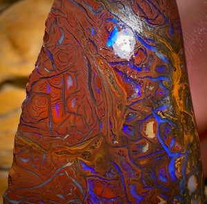 Wildcard Rough! 127.9cts - Tribal Yowah Nut Opal Rough Piece. Australian Opal