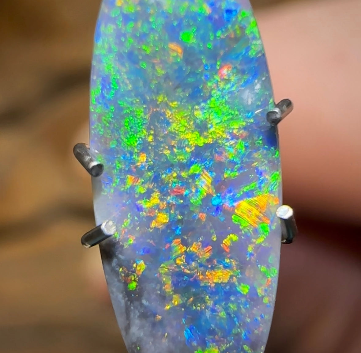 1.3cts - Australian Black Opal from Lightning Ridge - Opal Whisperers
