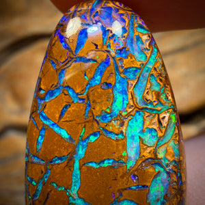 40.4cts - TOP Tan Tribal Australian Boulder Opal from Yowah