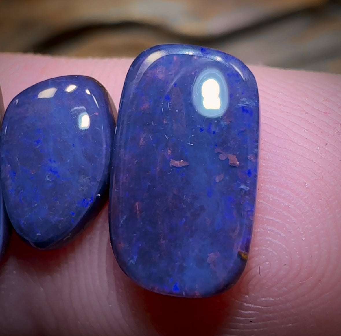 6.2cts - 3x Australian Boulder Seam Opal Wholesale Dealers Parcel