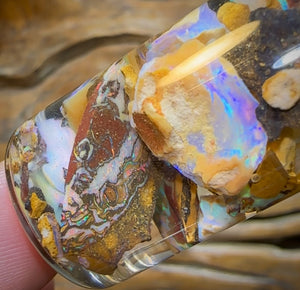 54.3cts - Vial of Boulder Opal Rough Pieces from Yowah - Opal Whisperers