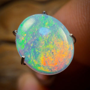 Straight off the bat WILD CARD! 0.9cts - RED Flash Solid South Australian Crystal Opal
