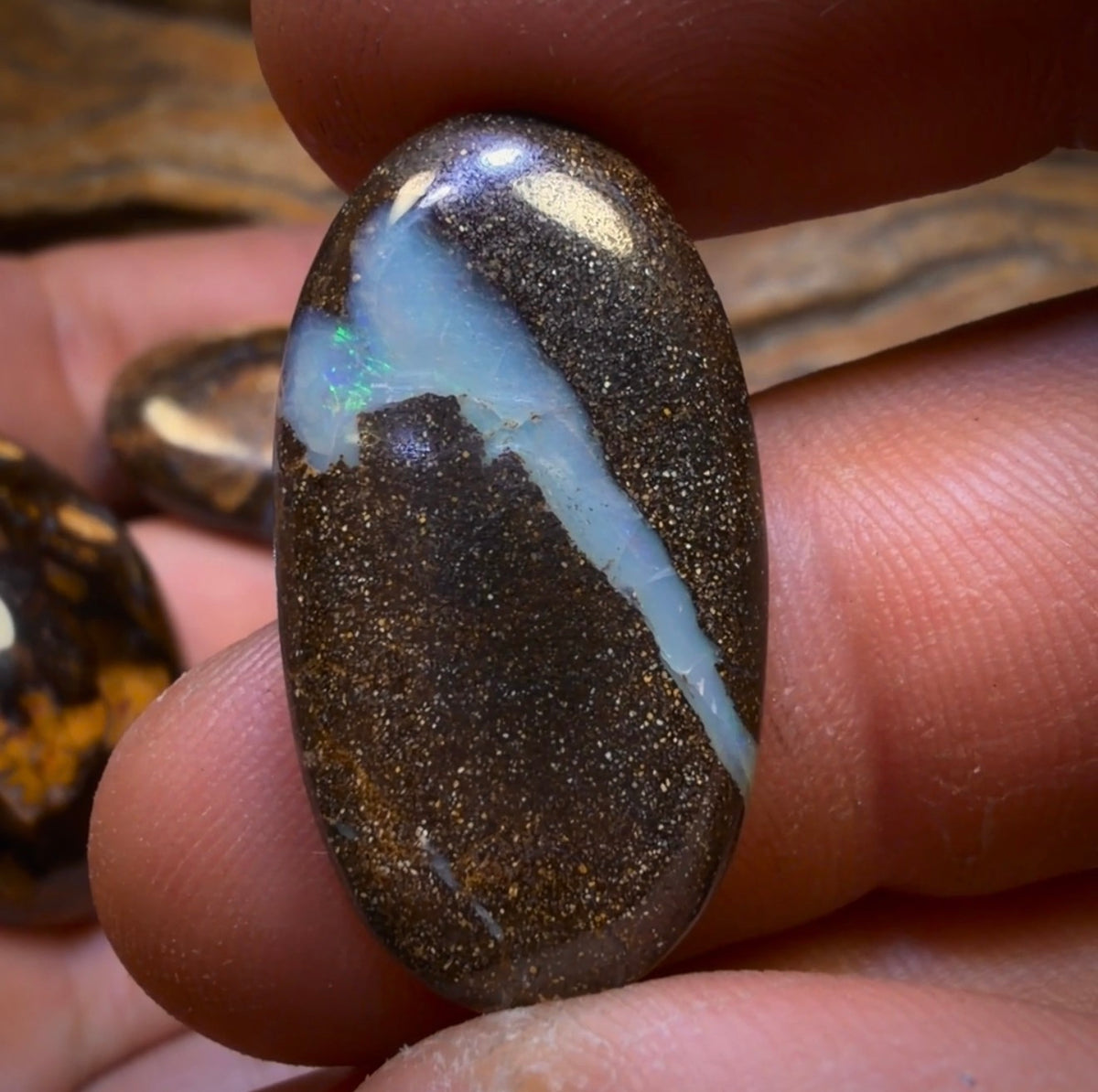 🔒 212.6cts - 5x Australian Boulder Seam Opal’s. Wholesale Dealers Parcel BARGAIN