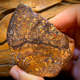 1033 carats - Grand spécimen poli d'opale boulder australienne tribale