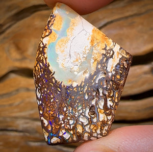 Auction Fall-Through = Your Gain! 🔥 Now More Than 50% Off RRP 🚨 28.9cts - Tribal Australian Boulder Opal. Double Sided